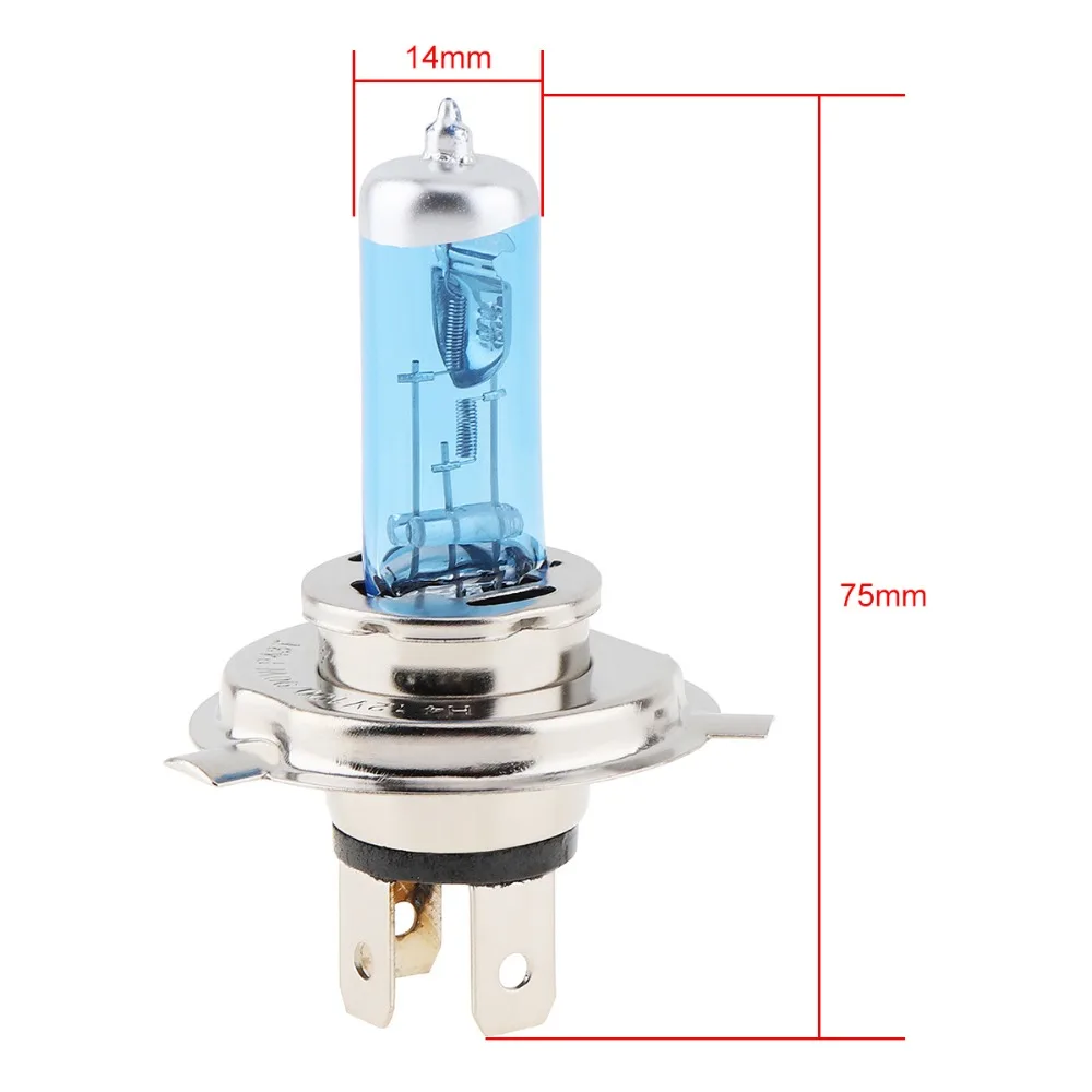 H4  Halogen Lamp 12V 100W / 55W 5000K  Car Halogen Bulb Xenon Auto Front Headlight Fog Light Bulb Super White