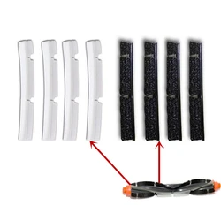 4* Brushes + 4* Silicone Blades for Neato Combo Brush XV-21 XV Signature Pro XV 11 12 14 Automatic Replacement patrs Accessory