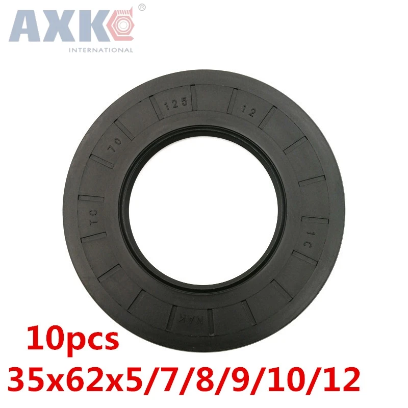 

AXK 10pcs TC 35x62x5 35x62x7 35X62X8 35X62X9 35x62x10 35X62X12 Skeleton Oil Seals high-quality Seals Radial shaft seals