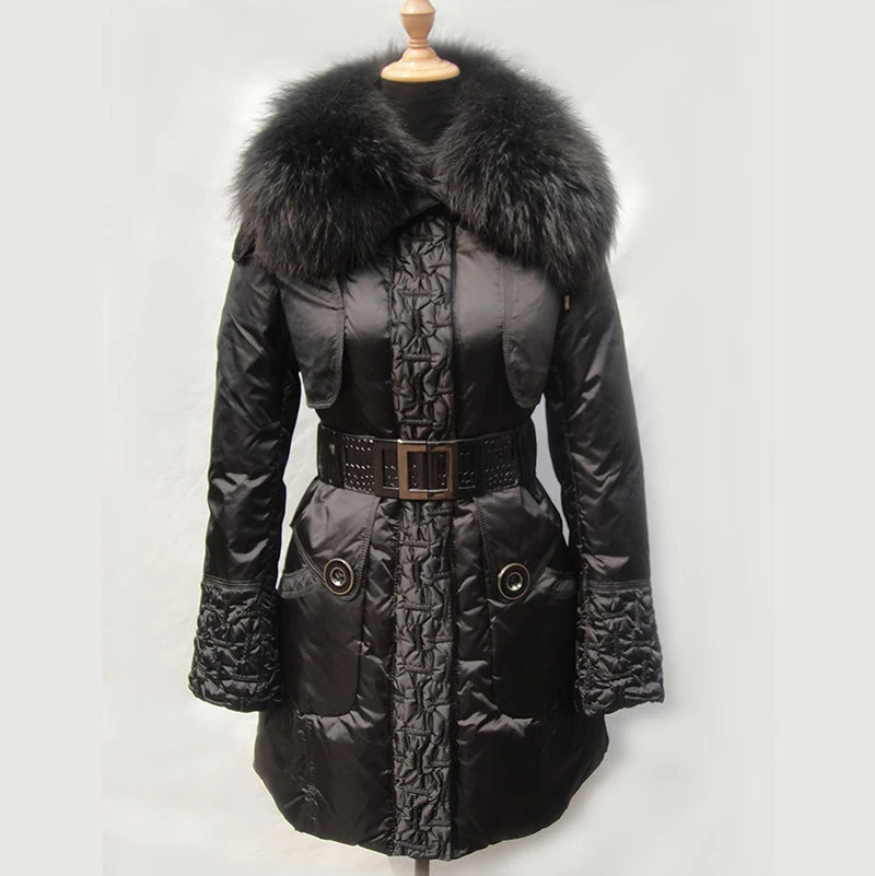 AYUNSUE 2020 Winter Duck Down Jacket Women Long Coat Female Parka Warm Clothes Real Fur Collar High Quality chaqueta mujer 003