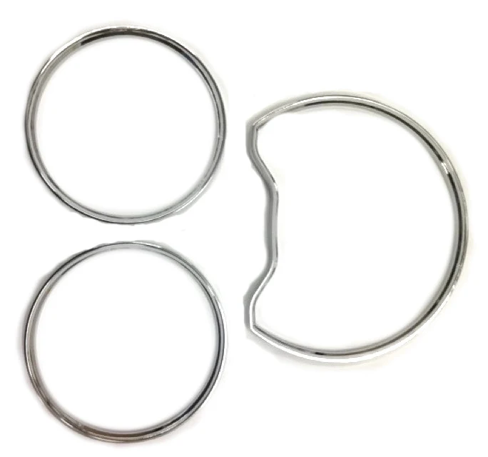 Chrome Styling Dashboard Gauge Ring Set for Mercedes Benz W202 95-99