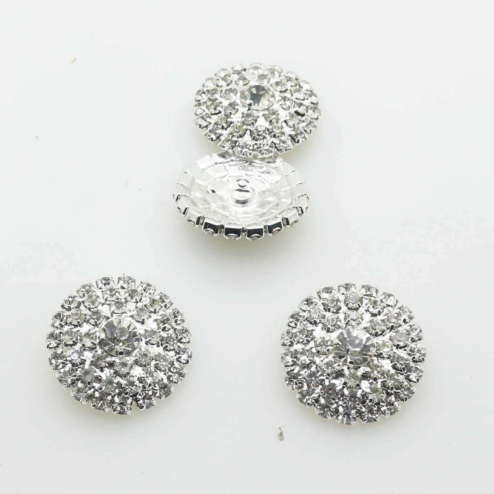 TYNUOMI 10pcs / lot23MM Rhinestone Button Clothing Sewing Decorative Button DIY Craft Decoration Materials Sale Price