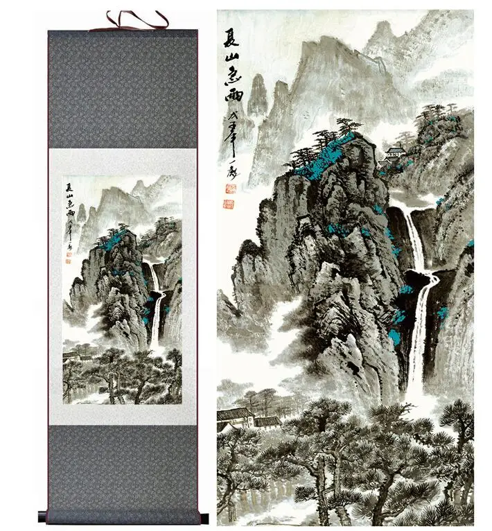 

Traditional people painting Chinese scroll painting landscape art painting home decoration painting