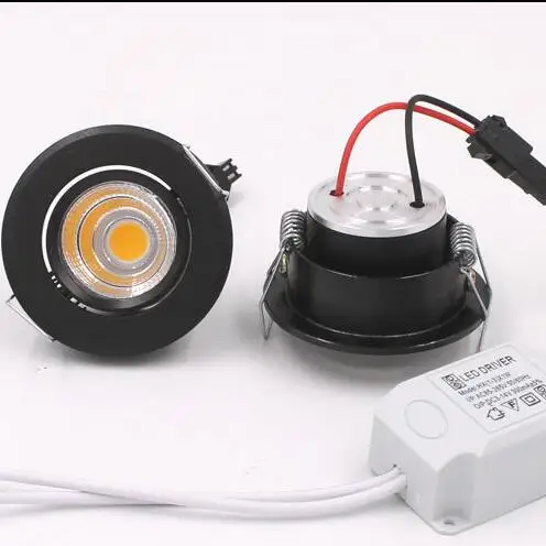 

High Quality 3W Mini LED Downlight mini cob LED Spot light LED Ceiling Lamp white body /black body