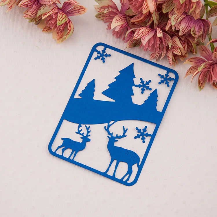 

deer metal die cut stencil in scrapbooking embossing folder troqueles metal cutting stencils suit bigshot machine