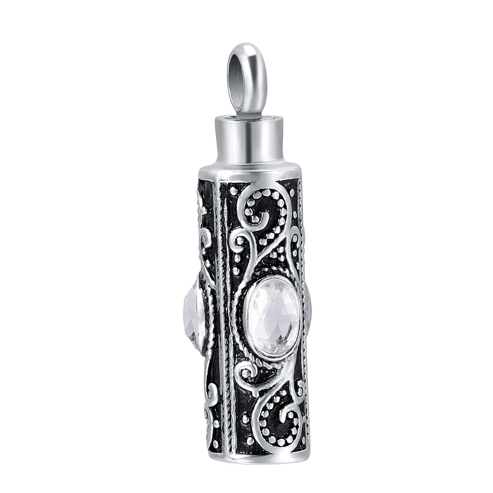 Free Shipping  Vintage Design Openable Vials Ash Holder Cremation Urns  Necklace Keepsake Cremation Jewelry Urn Necklace