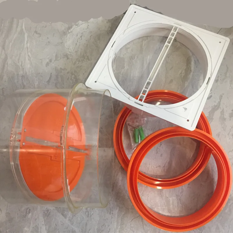 Longxing Kitchen Flue Check Valve, capa pública, anti-odor, banheiro, à prova de fumaça, 150-180mm