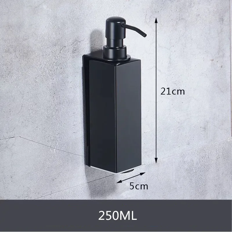 

Soap Lotion Dispensers Black/Brushed Stainless Steel Bathroom Accessories Square Bottle For Kitchen Sink Soap Lotion Dispenser