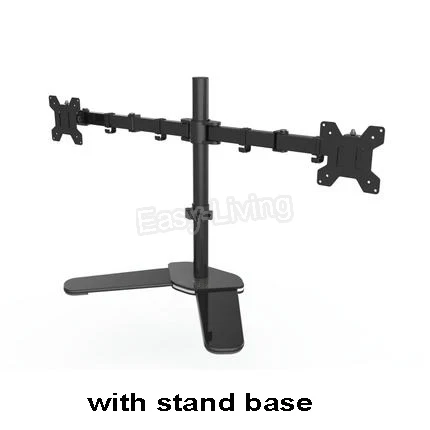 

Hyvarwey MS01 Desktop Stand Full Motion 360 Degree Dual Monitor Holder 10"-27"LCD LED Monitor Mount Arm Loading 9.9kgs Each Head