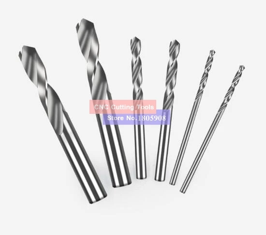 New Hot 1PC 7mm-16mm Solid Carbide Drill Bit, Uncoated (Bright) Finish, Round Shank, Spiral Flute Twist Drill Bit For Metal