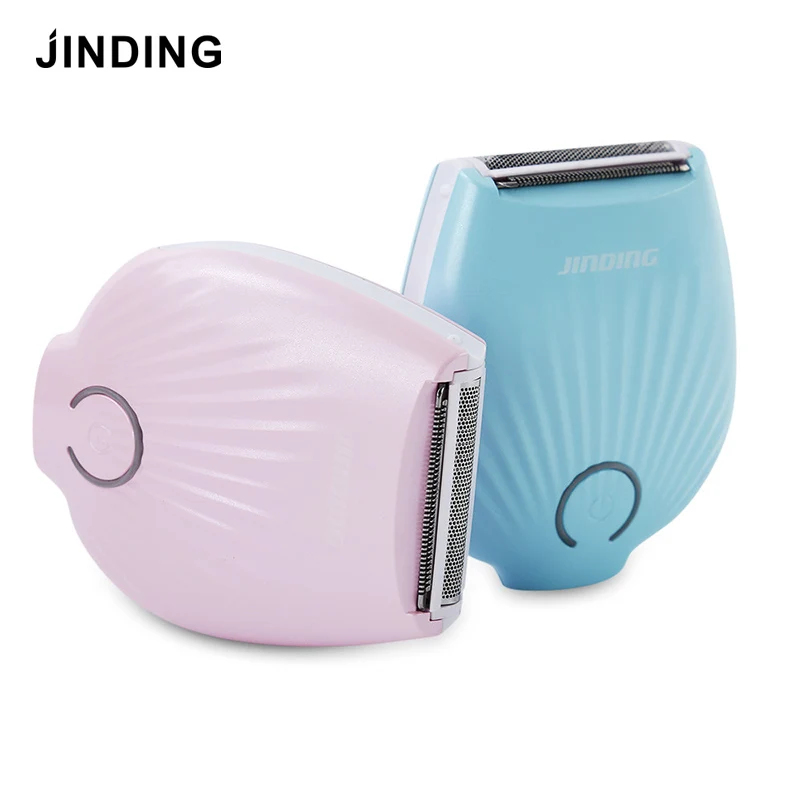 JINDING Painless Lady Shaver Waterproof USB Charging Women Epilator Hair Removal for Leg Underarm Bikini Line Body Trimmer