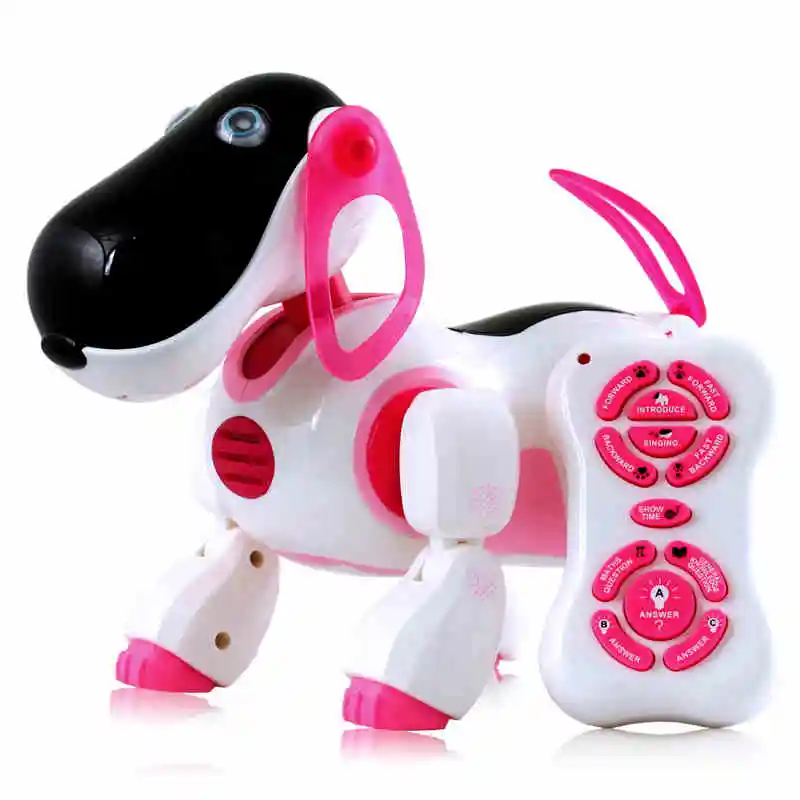 Brinquedos educativos inteligentes cão eletrônico remoto elétrico para robô inteligente brinquedo pronto para ir modelo animal estudante presente filme tv