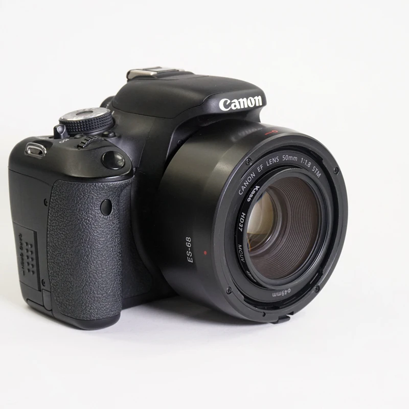 ES-68 ES 68 ES68 osłona obiektywu odwracalna kamera Lente akcesoria do Canon EF 50mm f/1.8 STM