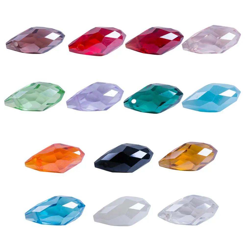 

Fashion 2019 Handmade 200 Pieces 8*12mm Horizontal Hole Crystal Loose Beads Jewelry Making Supplies DIY Jewelry Wholesale