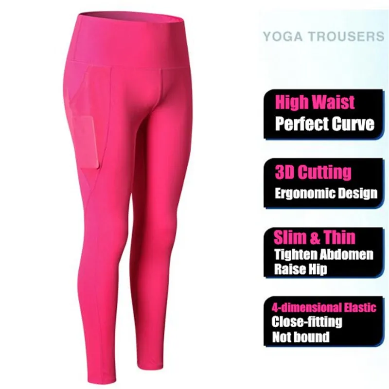 Le donne e Ragazza Intimo elasticizzato e contenitivo Esercizio di Fitness Pantaloni Lunghi Quick-dry Sottile Elastico di Compressione Ad Alta Vita Raise Hip Toccare Il Fondo Stretto pantaloni