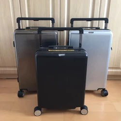 Exquisite big lever Export abroad 20/24 inch PC Rolling Luggage Spinner Brand Travel Suitcase Men Women Carry On Trolley Luggage