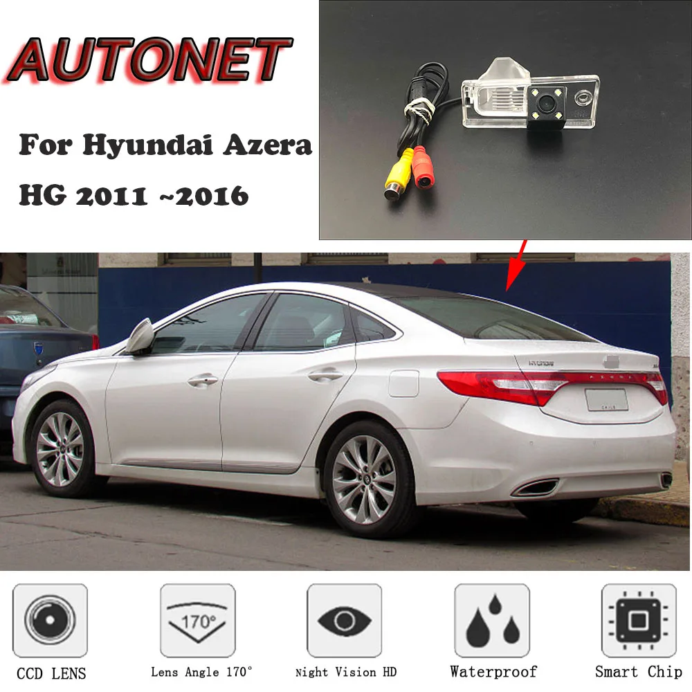 

AUTONET HD Night Vision Backup Rear View camera For Hyundai Azera HG 2011~2016 CCD/license plate Camera or Bracket