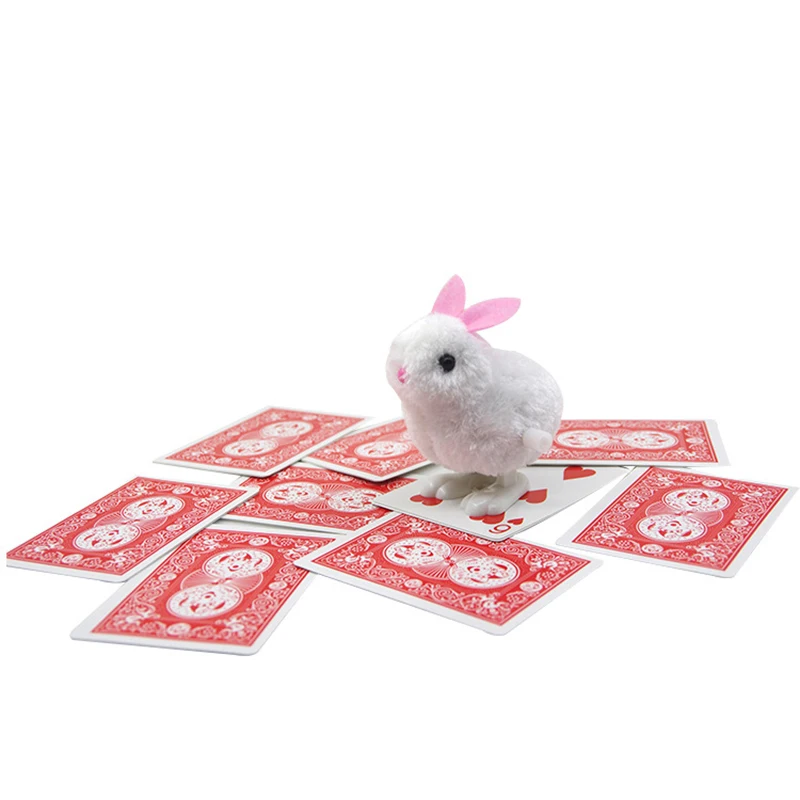 1set New Arrival Rabbit looking for cards prediction close up street magic tricks Easy to do Magicians children magic