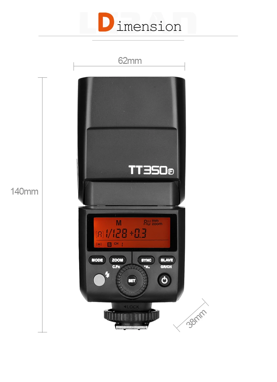 Godox TT350C TT350N TT350S TT350F TT350O TTL HSS 1/8000s