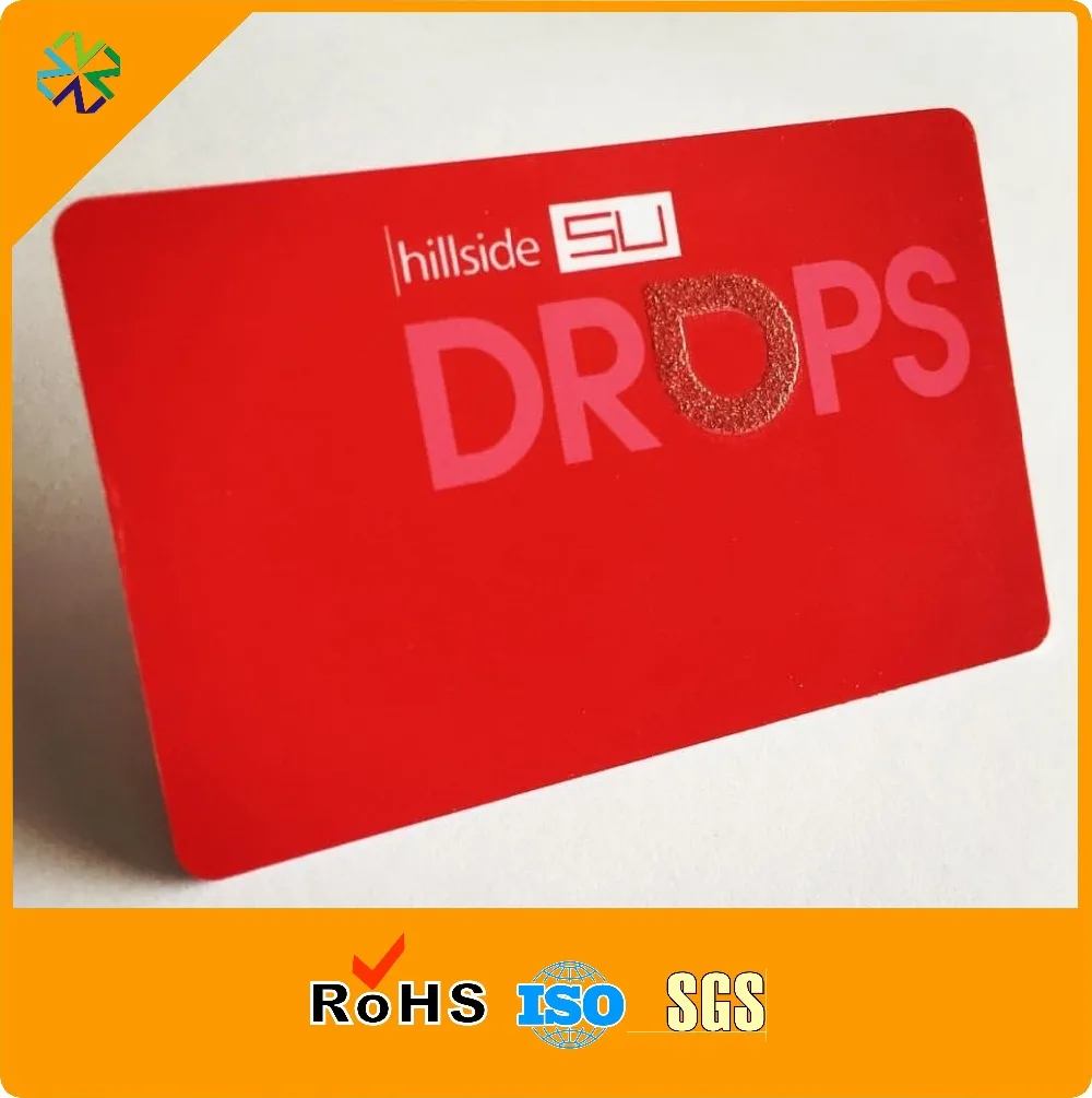 

2 side printed pvc loyalty point business card
