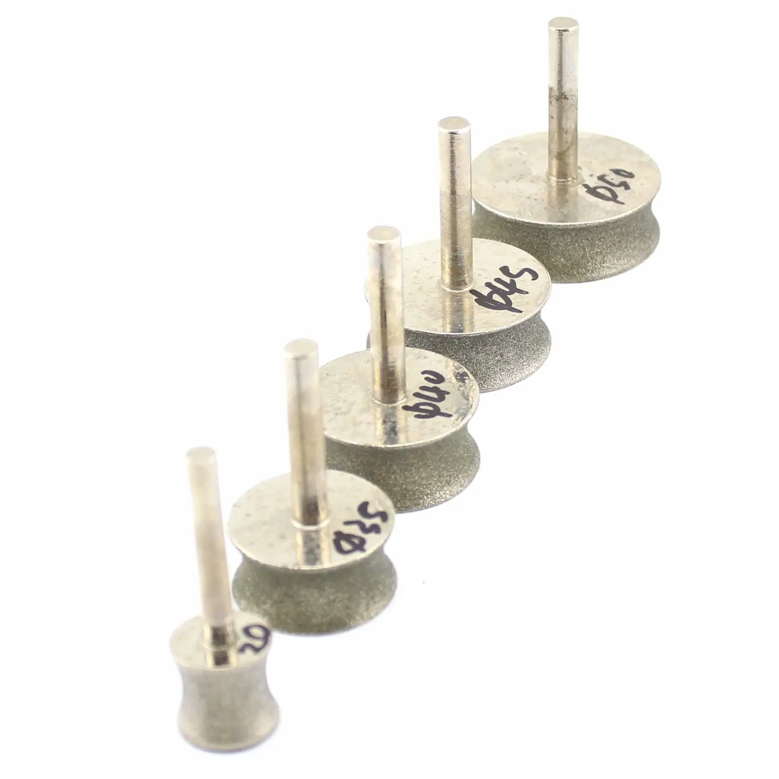 16mm-50mm Diamond Grinding Heads Mounted Points Shank 1/4