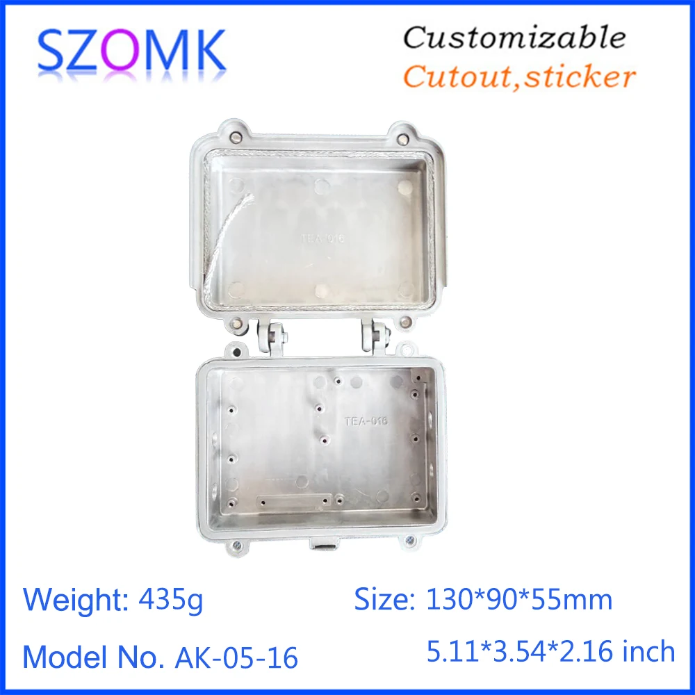 1Piece Cast aluminum amplifier housing IP68 waterproof Sealed box housing for electronics SZOMK junction box for outdoor case