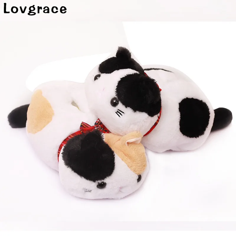 Lovgrace Cute Plush Cat Tissue Box High Quality Napkin Holder Paper Handkerchief Box Home Car Desktop Organizer