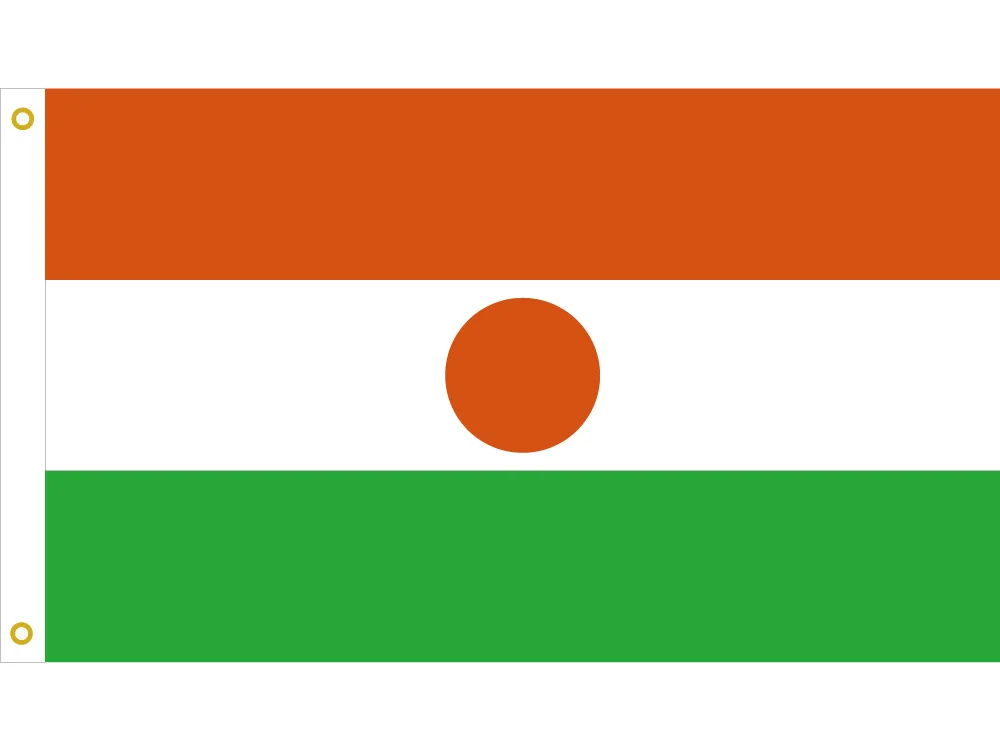 

Niger National Flag 90*150cm/60*90cm/40*60cm/15*21cm 3x5ft Printed Banner with Brass Metal Holes