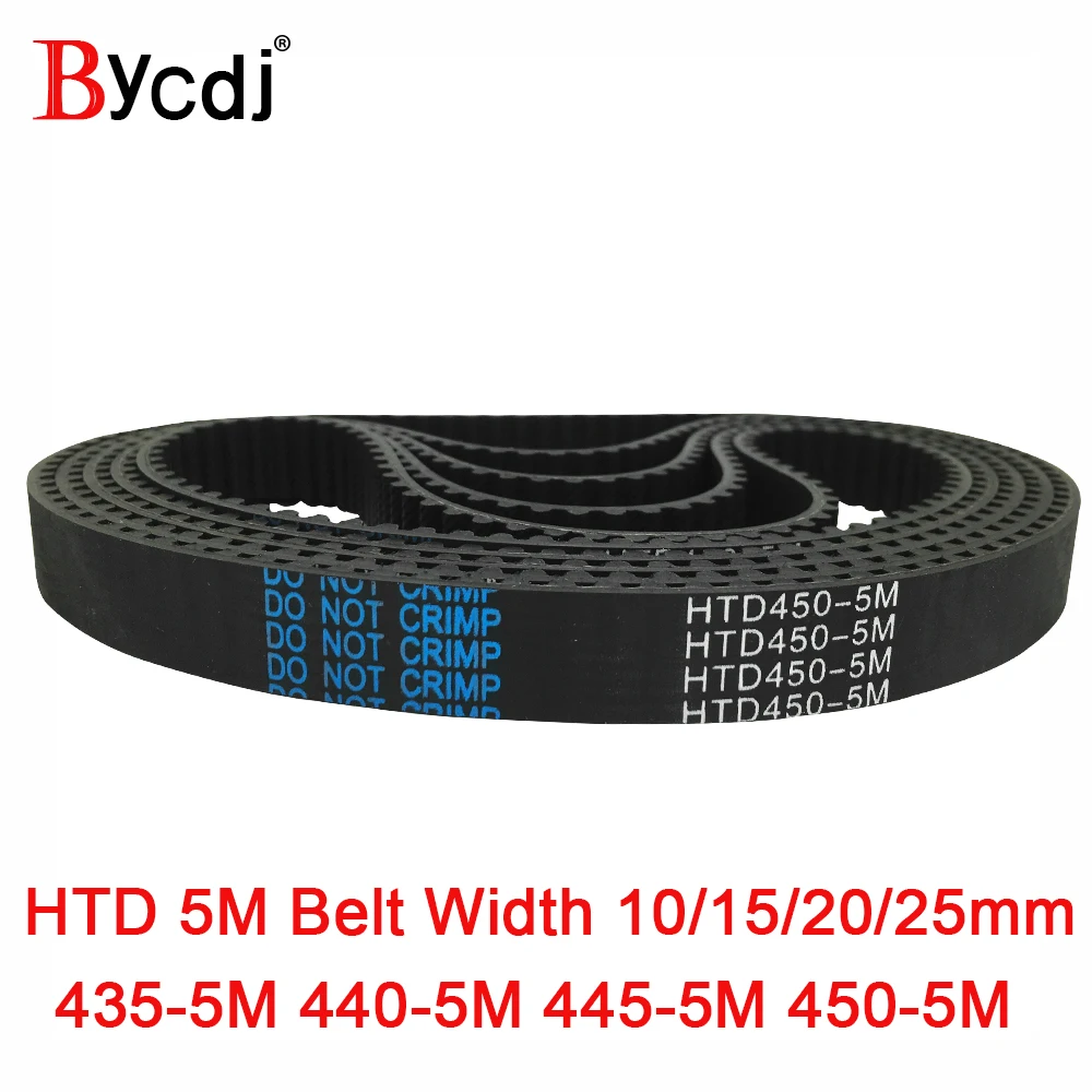 

Arc HTD 5M Timing belt C=435/440/445/450 width10/15/20/25mm Teeth 87 88 89 90 HTD5M synchronous Belt 435-5M 440-5M 445-5M 450-5