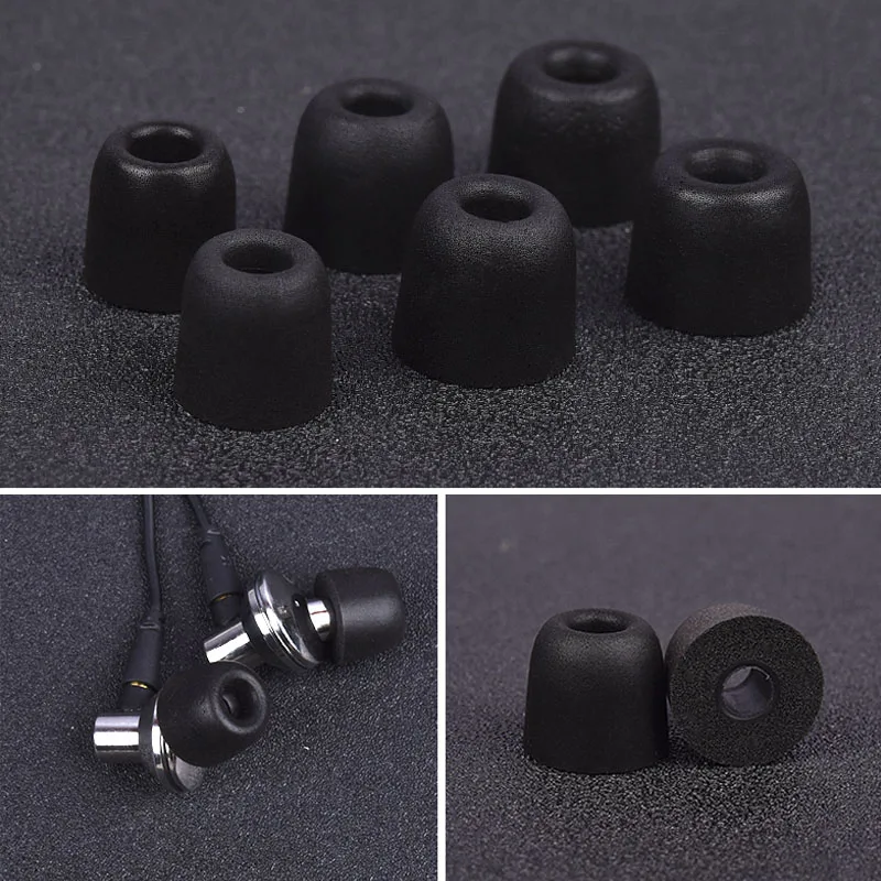 2PCS/6PCS Earphone Silicone Tips T400 Memory Foam Tips Silicone Ear Tips Earphone Accessories Headphone Earbud Tips Ear Sleeve