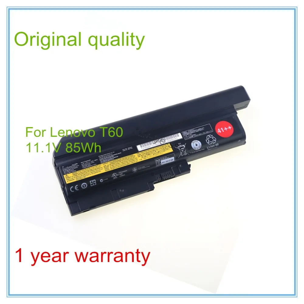 New 9cells 85Wh Original Laptop Battery For  R60 R60e T60 T60p R500 T500 W500 Laptop+free shipping