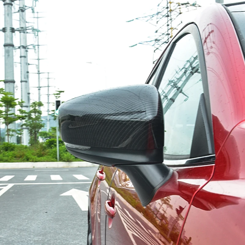 ABS Carbon fibre For Mazda 3 Axela 2014 2015 2016 2017 2018 Accessories Car rearview mirror cover frame Cover Trim Car Styling