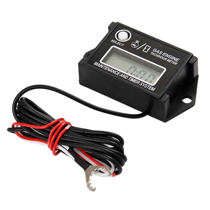 Waterproof Motocross InductiveTachometer Hour Counter RPM Meter for Gasoline Engine ATV UTV Dirtbike Moto Bike Moto Cycle Outboa