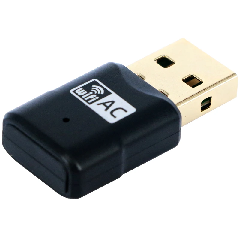 Беспроводной адаптер 600 м AC USB WiFi адаптер 2,4 + 5,8 ГГц Двухдиапазонная USB Wifi антенна внешняя сетевая карта адаптер Wi-Fi ресивер