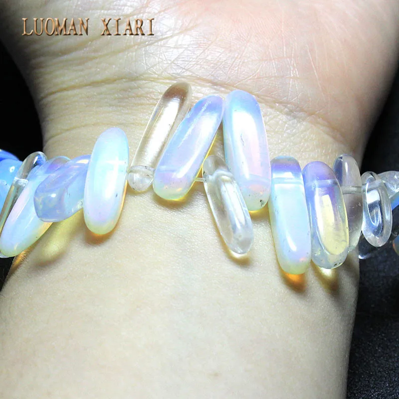 12-18 mm Stick Shape Opal Natural Stone Materials Stick Shape Gems Loose Beads Strand 15\