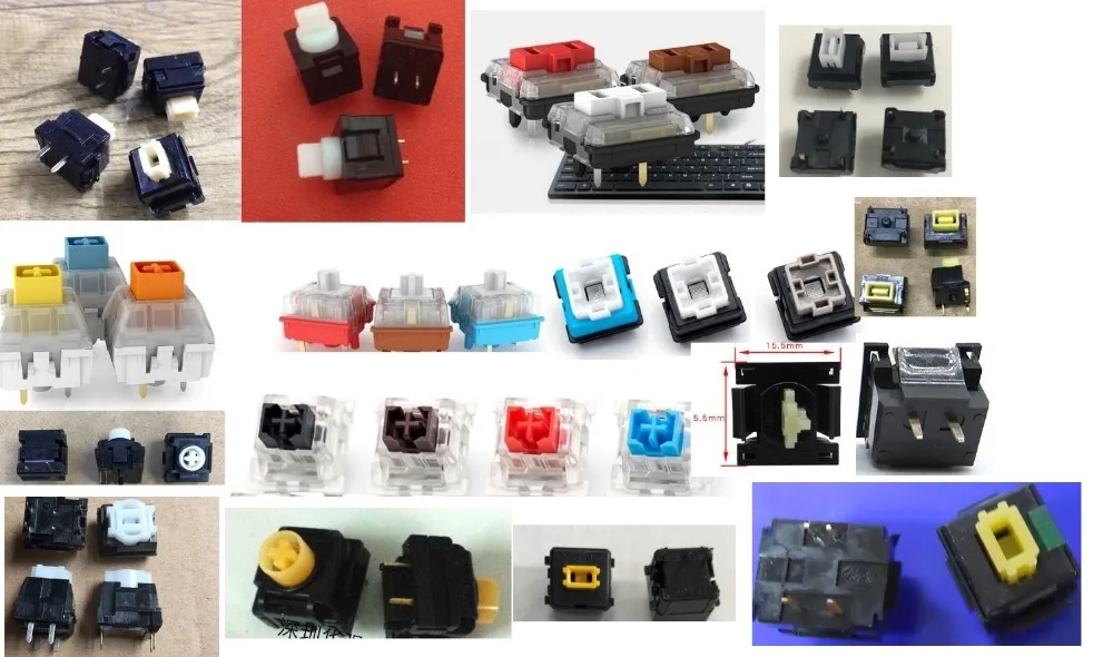 

20 шт./лот SKPEGF переключатель клавиатуры серо-белая ось механическая кнопка вала клавиатуры ось кнопка переключения клавиатуры WKUES1B