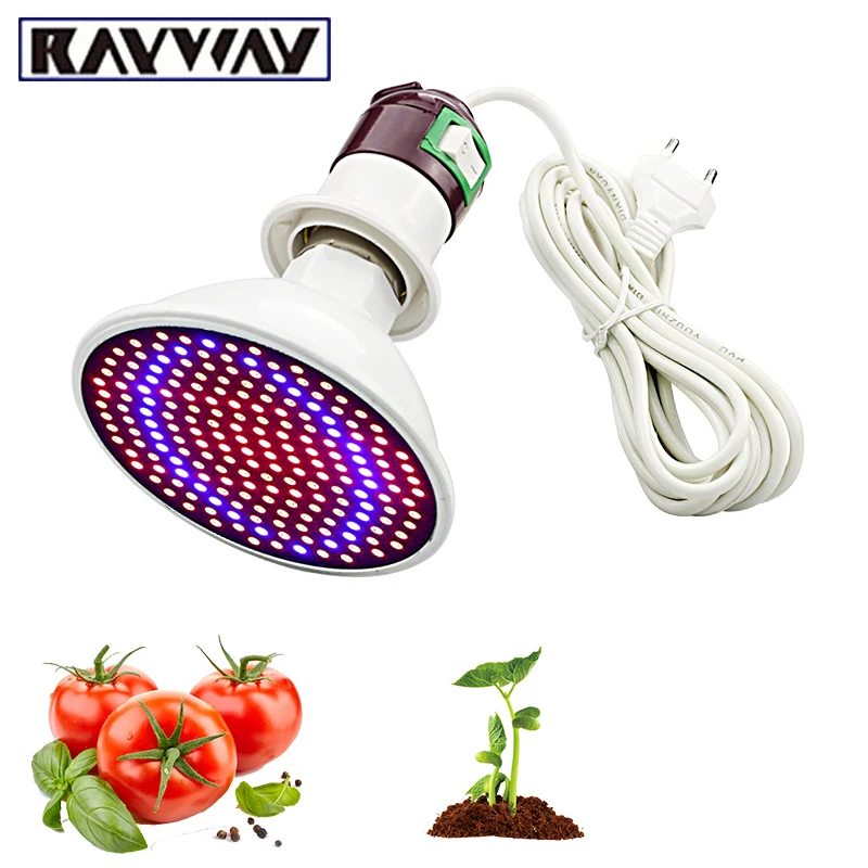 phytolamp Full Spectrum 200 LED Grow Lights E27 LED Grow Lamp  indoor plant Flowers  Seedlings Greenhouse Plant Fitolamp