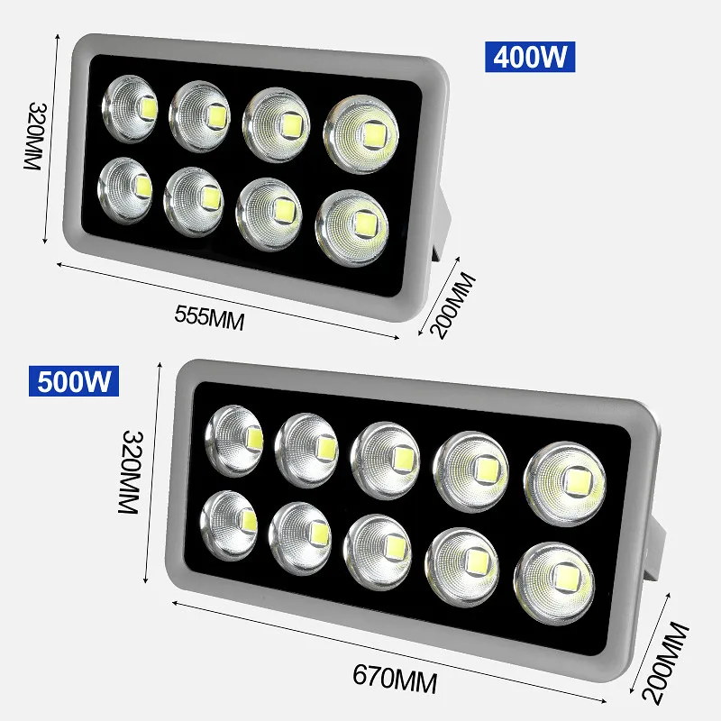 Ultra Bright LED Floodlight COB 100W 150W 200W 250W 300W 400W 500W 600W LED Flood Lights RGB Warm Cold White Flood Lighting