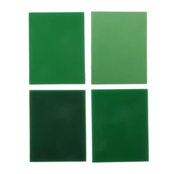 Blocs de cire à découper, tranches de 1mm/2mm/3mm/4mm d'épaisseur, bijoux verts, modèle de cire à découper, pré-découpé