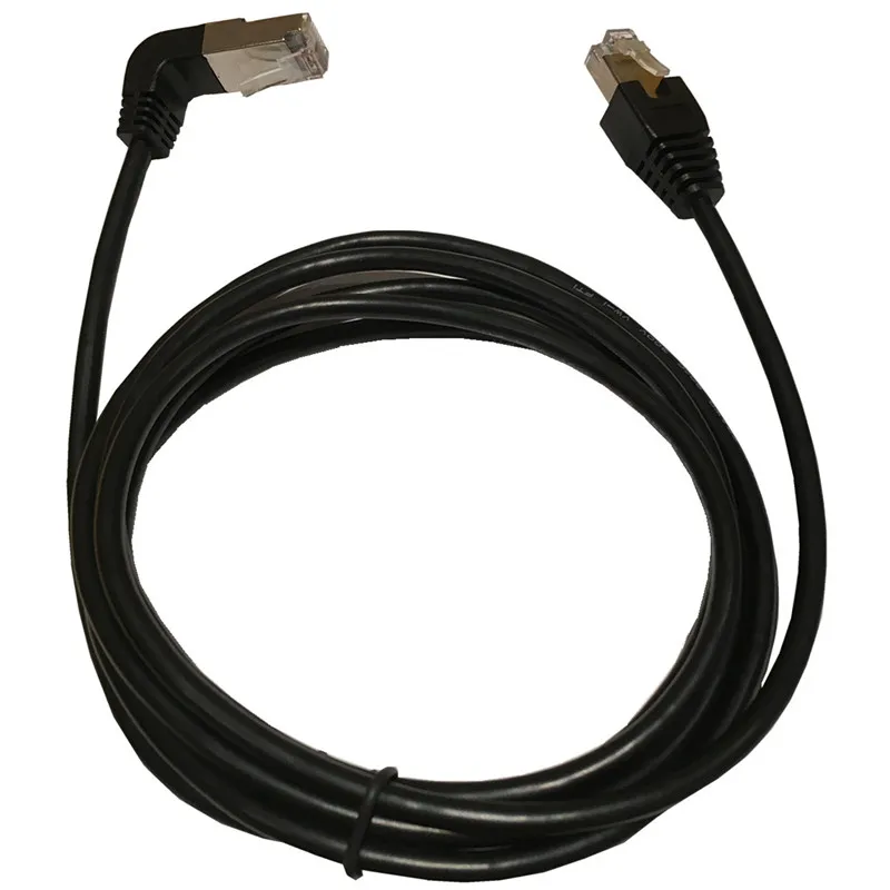 الكوع أسفل الزاوية Cat5e 8P8C STP Cat5 Cat 5e RJ45 Lan إيثرنت شبكة التصحيح الحبل إلى كابل RJ45 مستقيم 90 بزاوية 50 سنتيمتر 1 متر 2 متر 5 متر