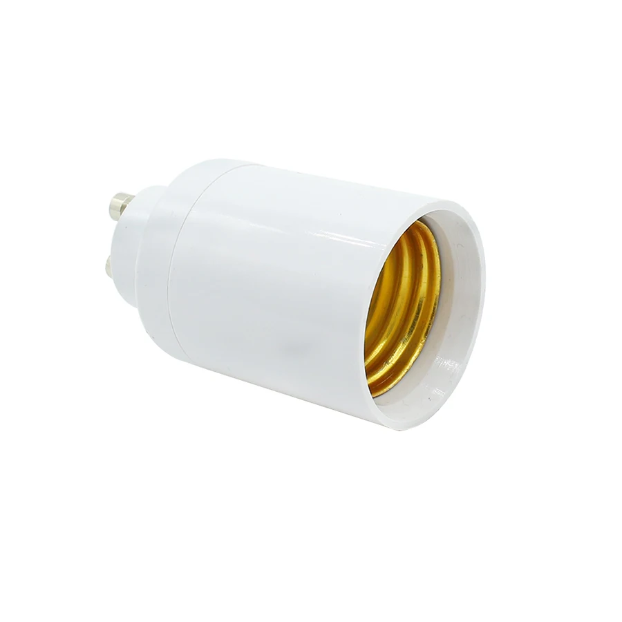 Adaptador de Base de bombilla GU10 a E27, conector bi-pin a Edison, convertidor de enchufe de luz de tornillo resistente al calor hasta 200 ℃, sin