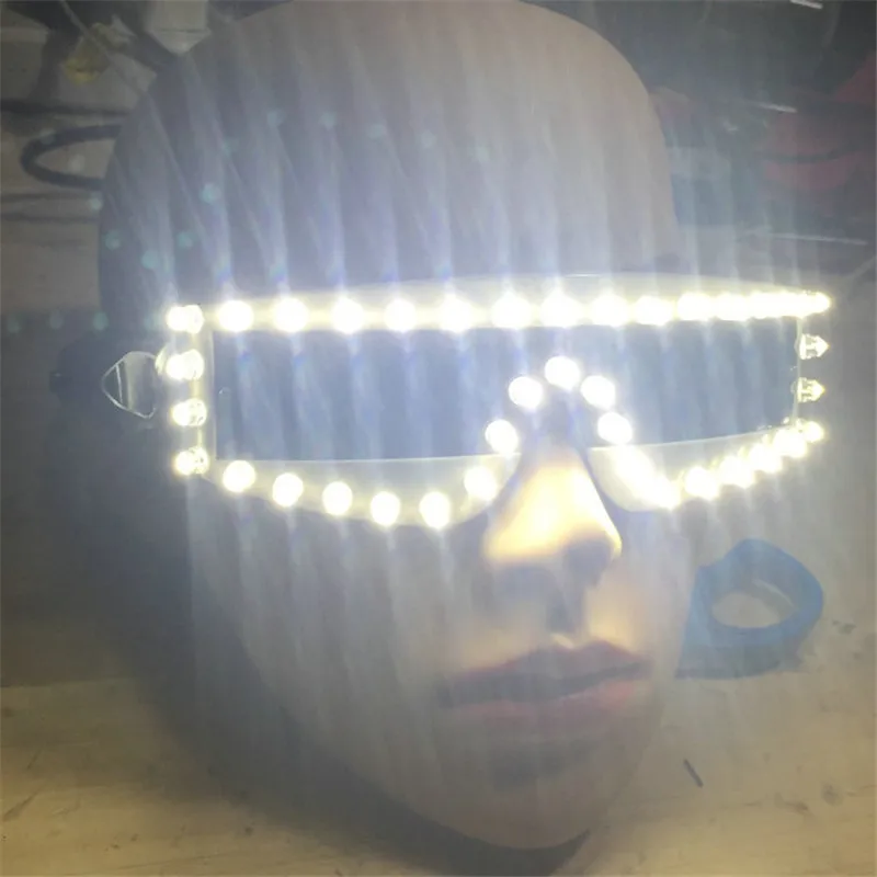 Newest Led Luminous Performance Props Light Up Growing Nightclub DJ Bar Party Led Glasses Eyewear For Stage Show