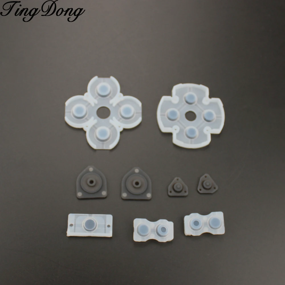 

For ps4 Controller joy con 1 Set Silicone Rubber Responsive Sensitive Conductive Button Pad Kit Compatible Responsive Sen