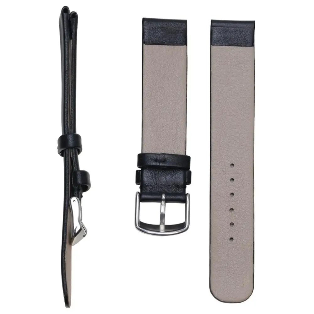 Pesno Genuine Leather Watch Band Black Watch Strap 12 16 18 20 24mm Suitable For Rado Esenza Belt Bracelet for Men and Women