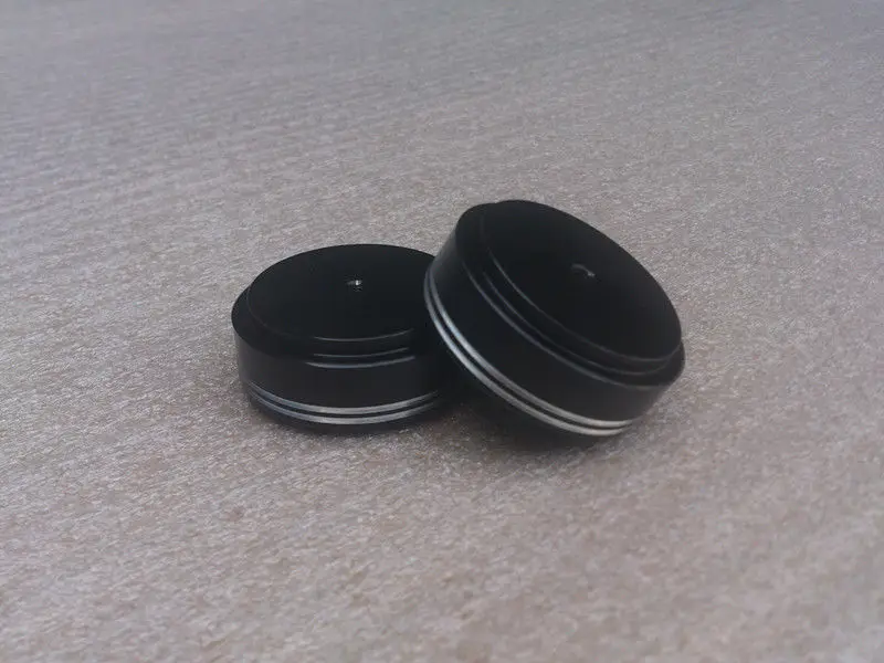 4x Aluminum feets for Power amp (with Rubber ring) D:44mm H:17mm