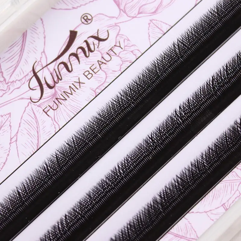 FunMix Y Shape C Curl Hand-woven Faux Mink Eyelashes Japanese-style Mesh Surround Lashes Natural Soft High Quality