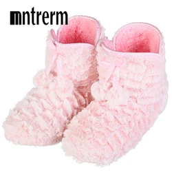 Mntrerm 2022 pantofole da casa per interni di moda calde pantofole morbide in peluche comode pantofole da interno di colore puro scarpe da donna carine nuove