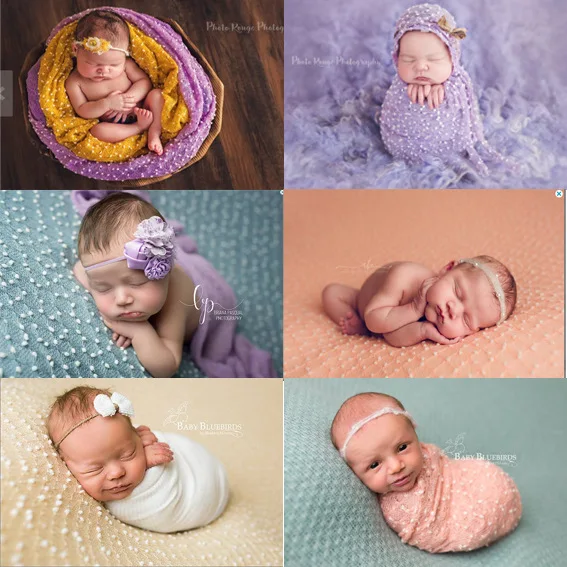 

Newest newborn children photography wrapped in cloth photography props infant full moon baby pictures Stretch Wrap Cloth