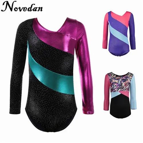 Rhythmic Gymnastics Leotards For Girls Kids Ballet Dance Leotards Dress Children Training Biketard Dancewear Practice Costume