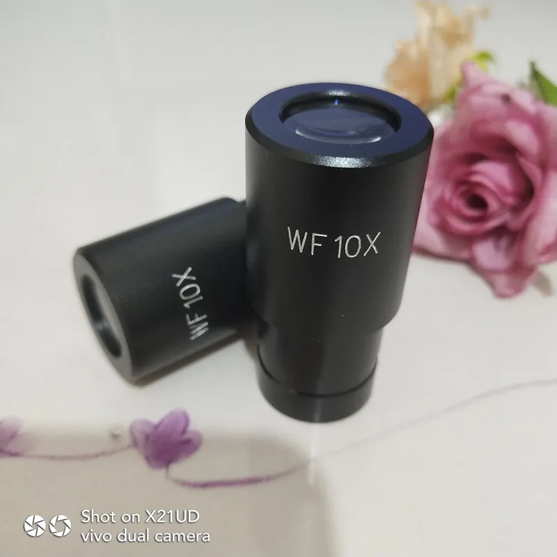 عدسة تكبير WF10X 16 مللي متر في مجال الرؤية مجهر بيولوجي صغير العدسة مع حجم التركيب 20 مللي متر